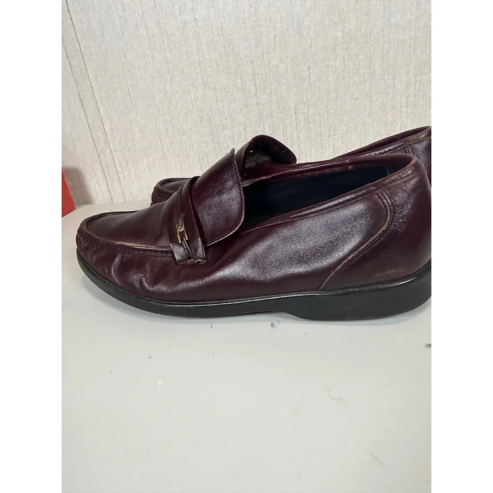 Hush puppies men loafers size 11 leather brown‎